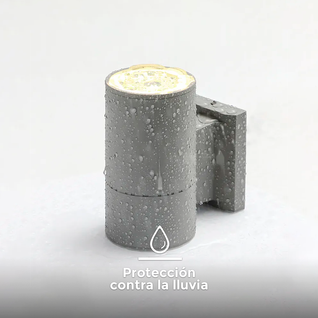 LUMINARIA EXT 1 LUZ 9CM DE DIAMETRO GRIS LH-2093