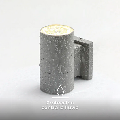 LUMINARIA EXT 1 LUZ 9CM DE DIAMETRO GRIS LH-2093