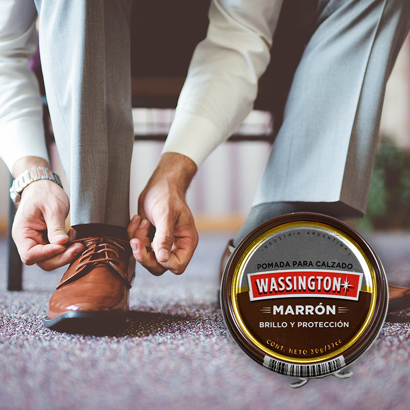 POMADA PARA CALZADO MARRON 30G WASSINGTON