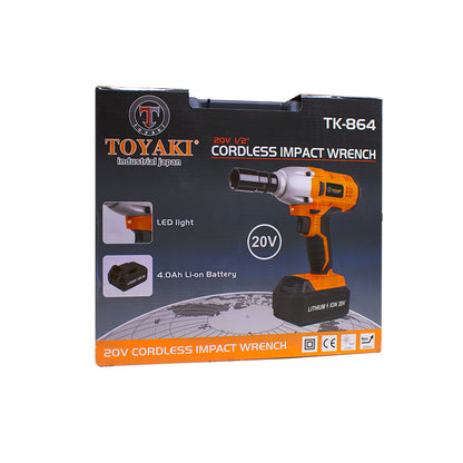 TALADRO A BATERIA 20V IMPACT LITHIUM TOYAKI TK864H