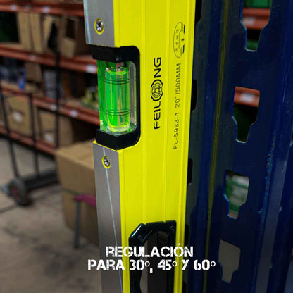 NIVEL METALICO C/IMAN 20″ AMARILLO MICASA LH-2162