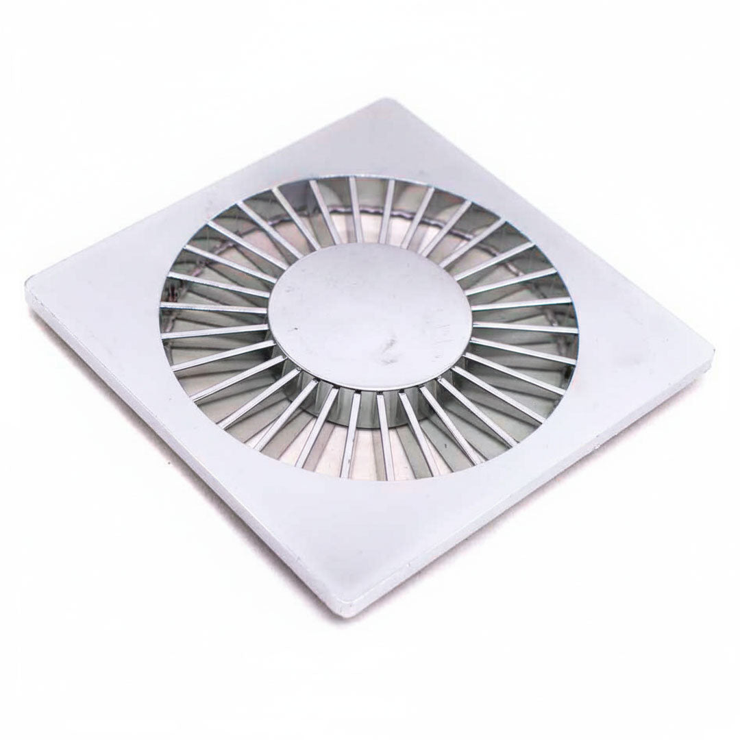 REJILLA 10CM X 10CM PLASTICO CROMADO GRAP 4503CR
