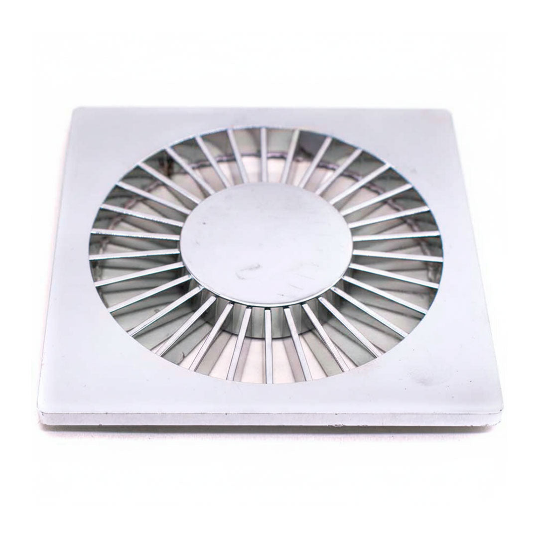 REJILLA 10CM X 10CM PLASTICO CROMADO GRAP 4503CR
