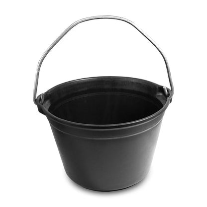 BALDE DE OBRA PLASTICO NEGRO REFORZADO URUGUAY 55