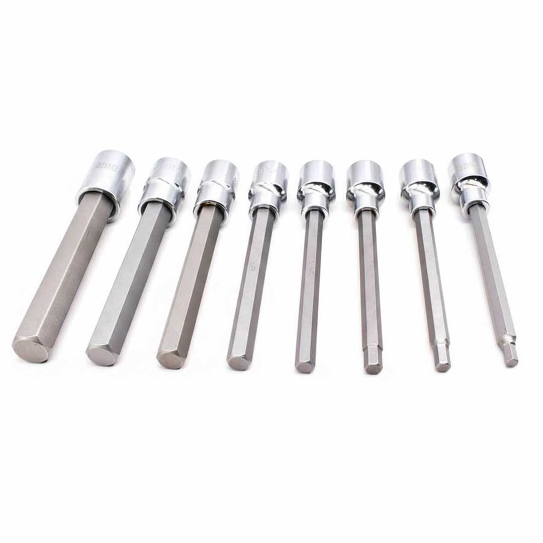 PUNTAS 1/2″ 8PZ LARGAS HEXAGONAL GATE TOO GT124008