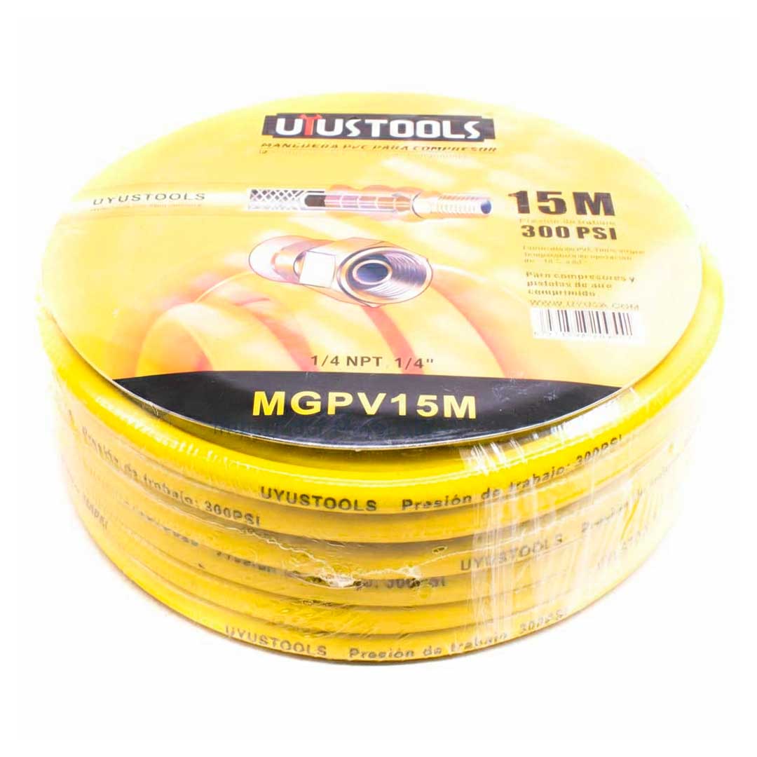 MANGUERA PARA COMPRESOR PVC 15M UYUSTOOLS MGPV15M