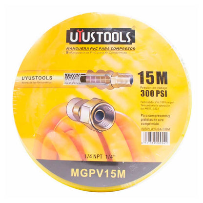 MANGUERA PARA COMPRESOR PVC 15M UYUSTOOLS MGPV15M