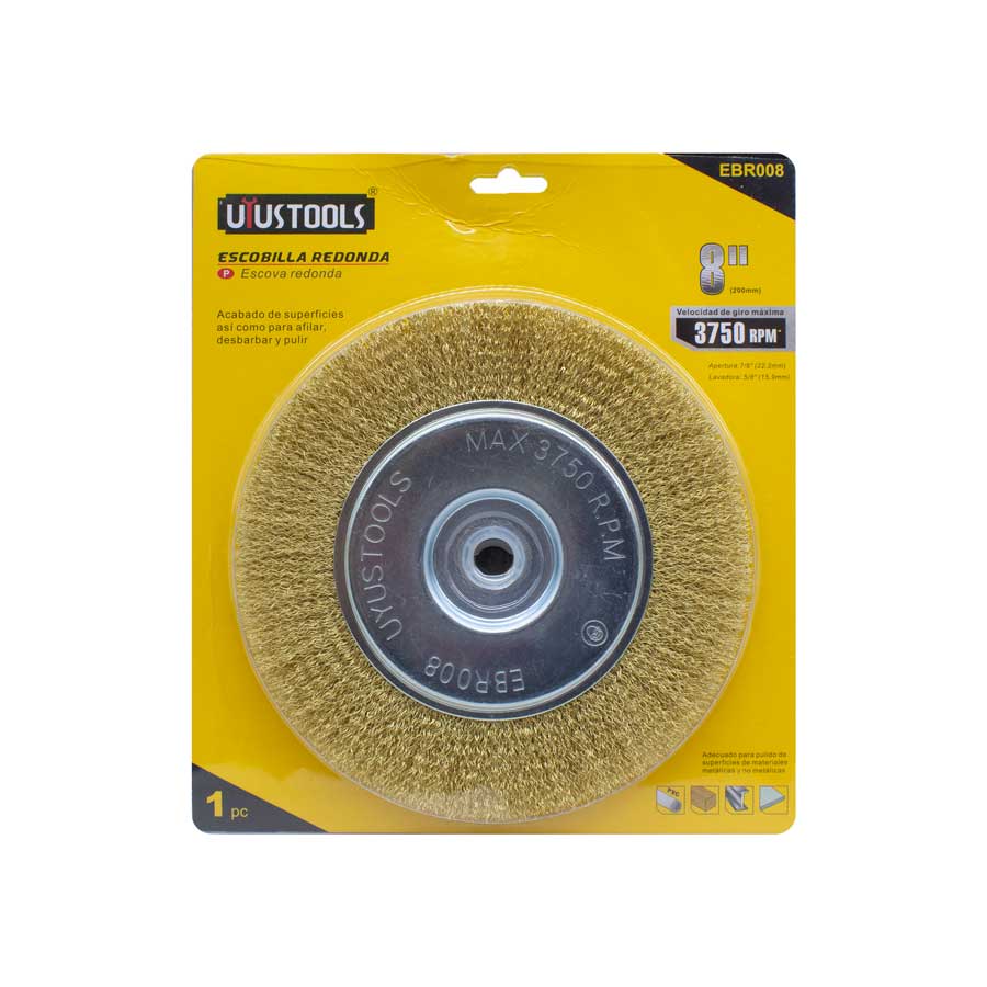 CEPILLO 8″ BRONCEADO UYUSTOOLS EBR008
