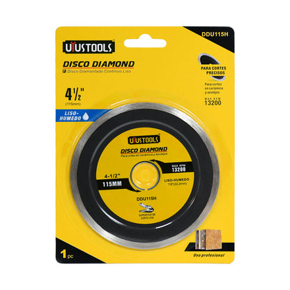 DISCO DIAMANTADO 4 1/2″ TURBO UYUSTOOLS DDU115H