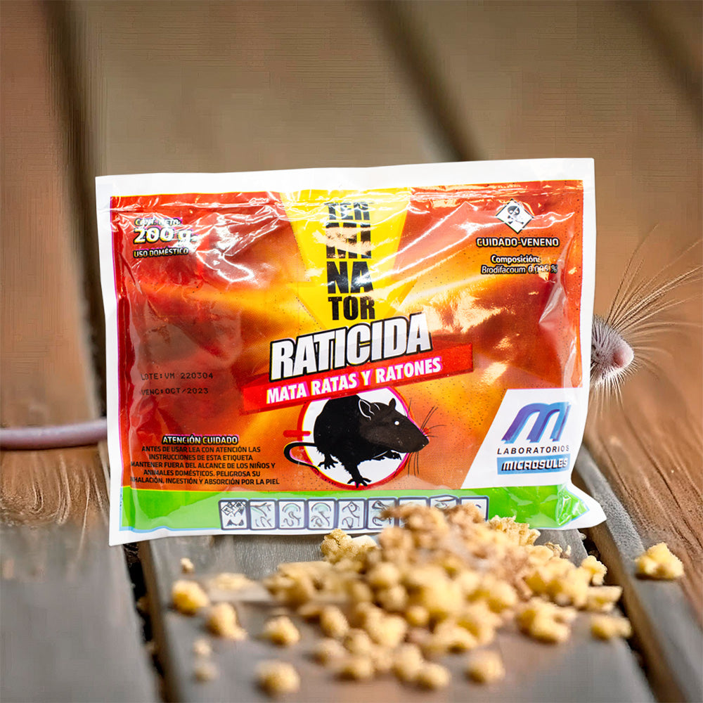 TERMINATOR RATICIDA 200 GRAMOS MICROSULES
