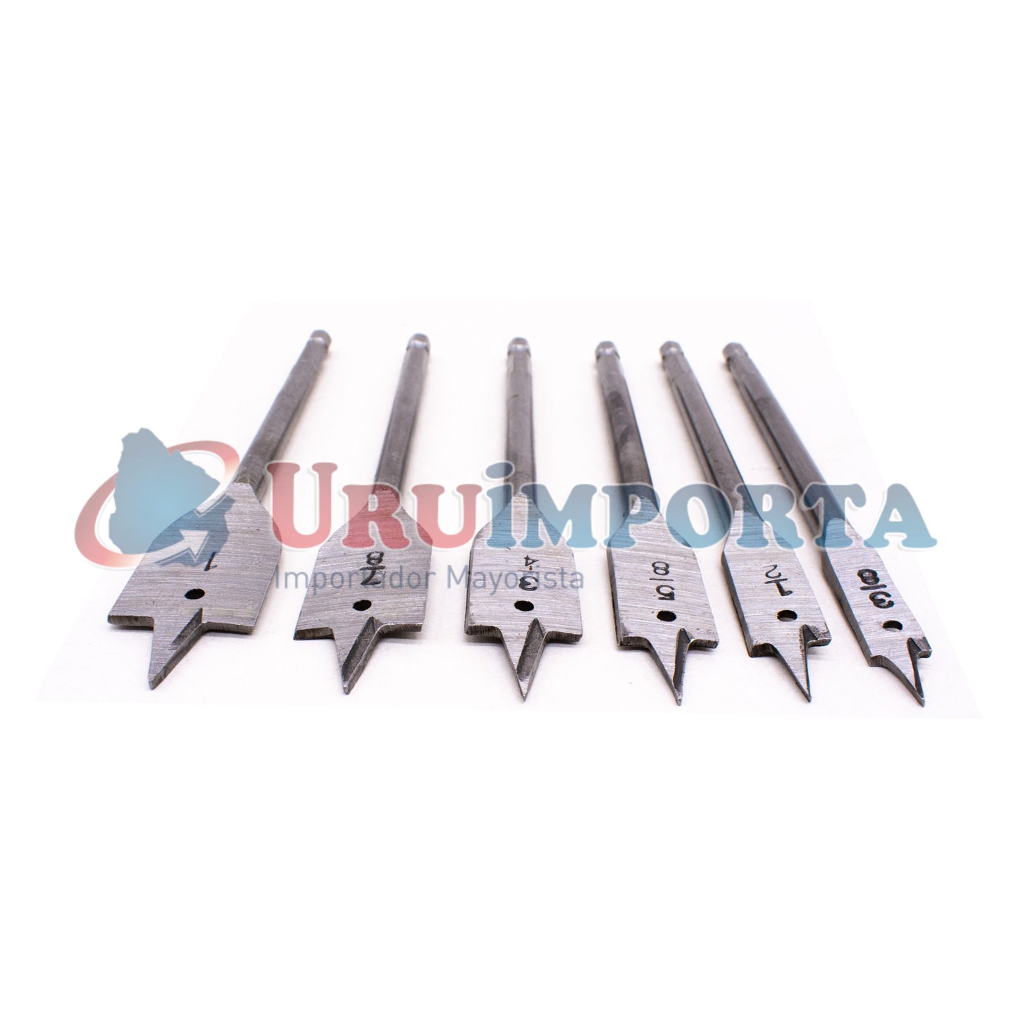 MECHA P/MADERA PLANA 6PZ 3/8″-1″ MAKAWA MK-0182