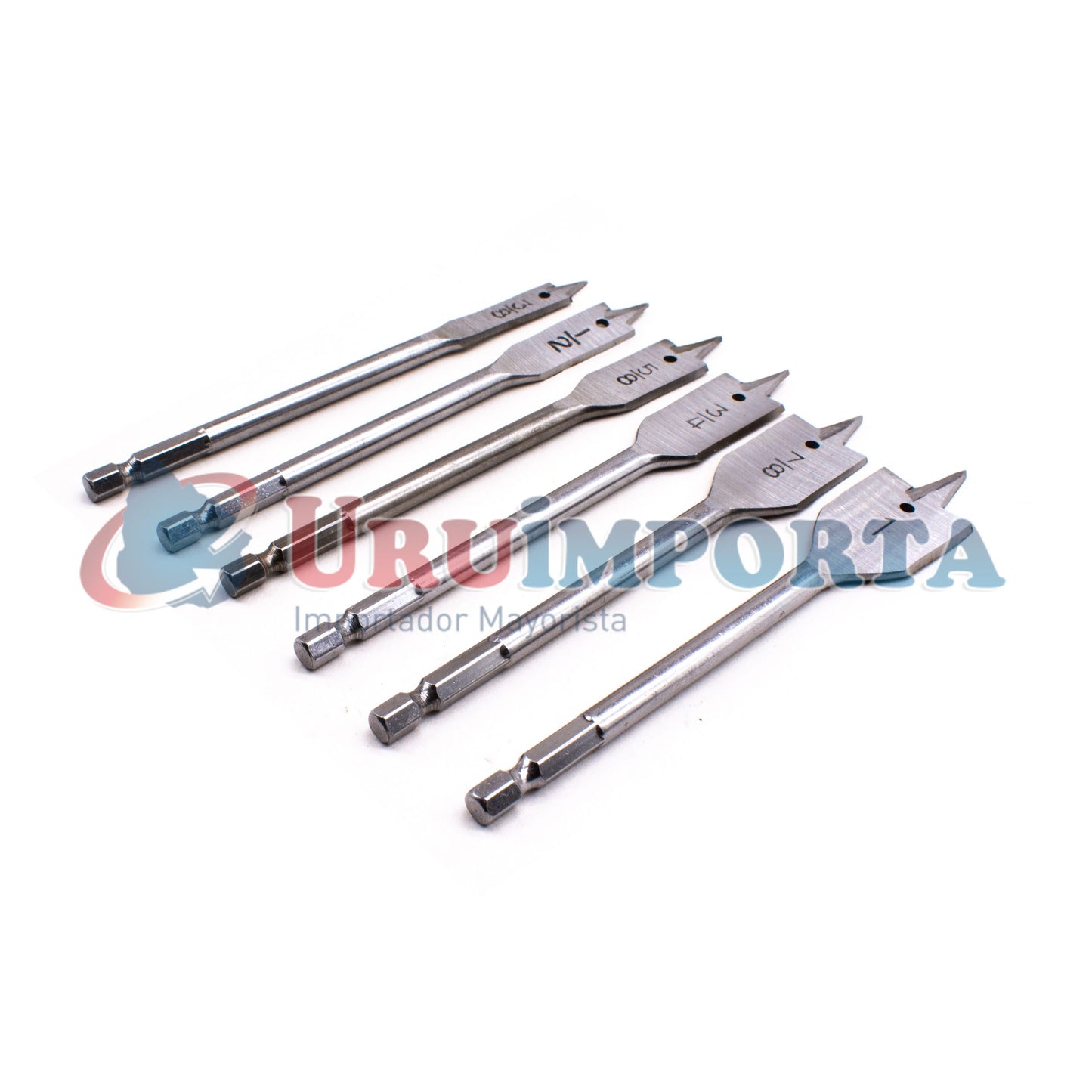 MECHA P/MADERA PLANA 6PZ 3/8″-1″ MAKAWA MK-0182