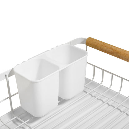 ESCURRIDOR METAL BLANCO CON CUBIETERO LH-3678