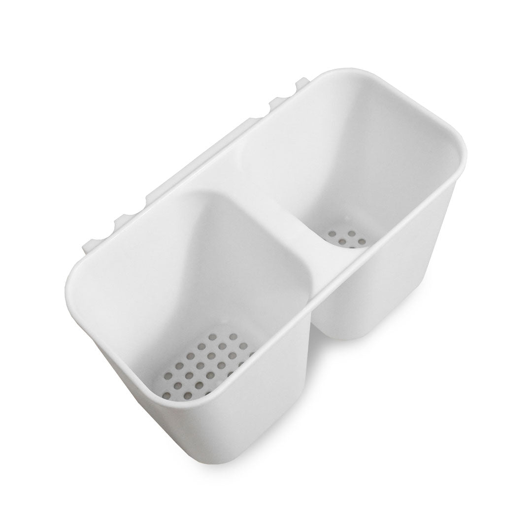 ESCURRIDOR METAL BLANCO CON CUBIETERO LH-3678
