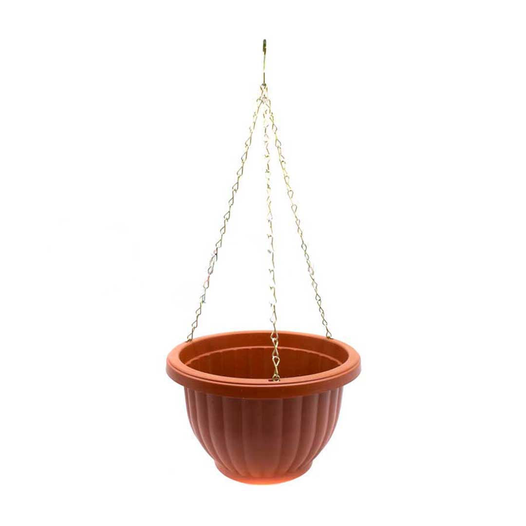 MACETA DE COLGAR PLASTICA MARRON LH-3897