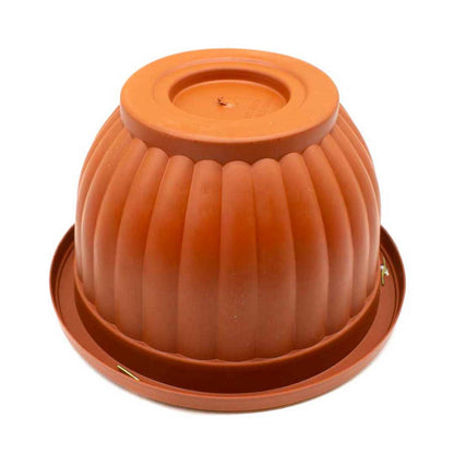 MACETA DE COLGAR PLASTICA MARRON LH-3897