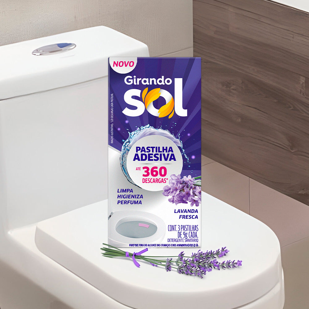 LIMPIADOR ADHES.P/INODORO 3X9G LAVANDA FRES 3028