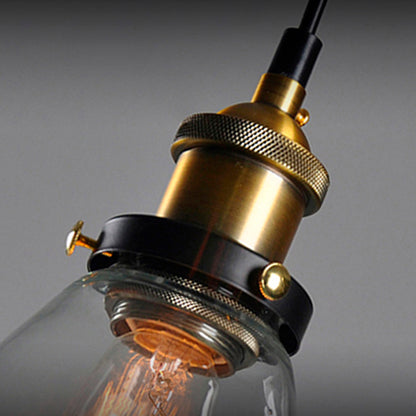 LAMPARA DE COLGAR VINTAGE DE VIDRIO LH-2318