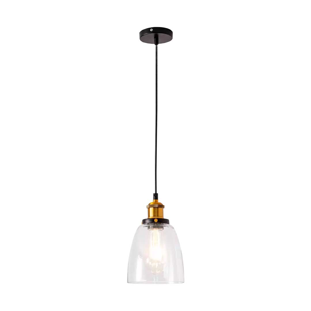LAMPARA DE COLGAR VINTAGE DE VIDRIO LH-2321