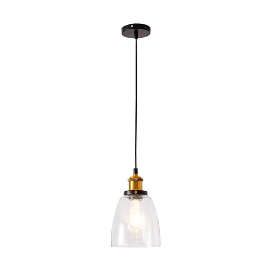 LAMPARA DE COLGAR VINTAGE DE VIDRIO LH-2321