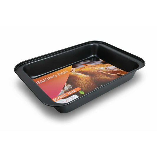 ASADERA RECTANGULAR NEGRA 31X22CM F5-3222