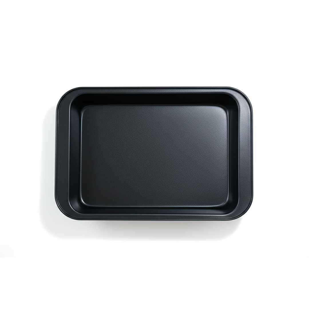 ASADERA RECTANGULAR NEGRA 31X22CM F5-3222