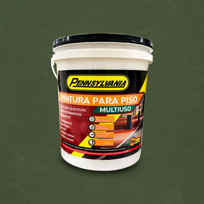 PINTURA PARA PISOS 20 KILOS VERDE MUSGO