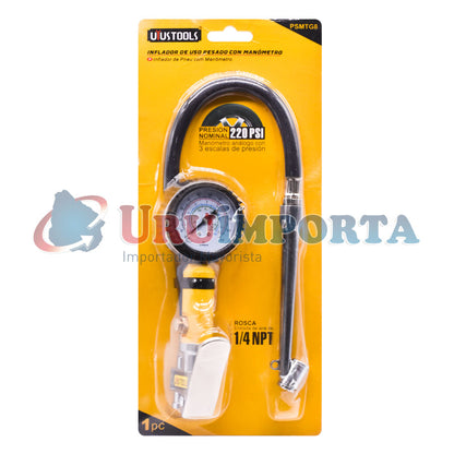PICO CON MANOMETRO PARA INFLAR UYUSTOOLS PSMTG8