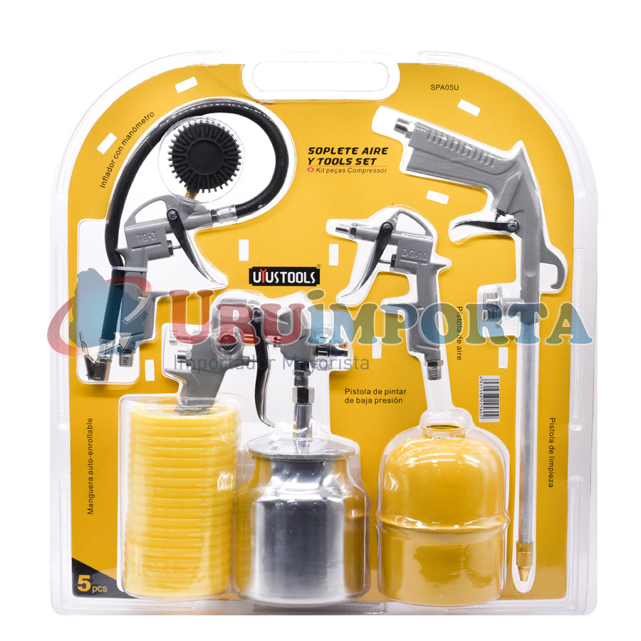 SET 5PZ NEUMATICO PINTURA Y LIMPIEZA UYUS SPA05U