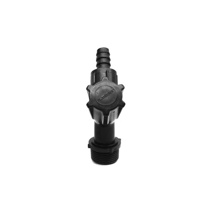 CANILLA 1/2 3/4 NEGRA PLASTICA PLASBOHN 001003