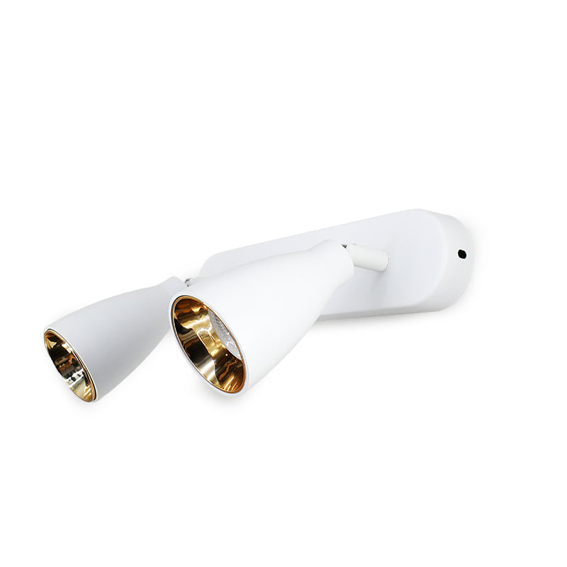 APLIQUE 2 LUCES BLANCO DORADO PARED-TECHO LH-3856