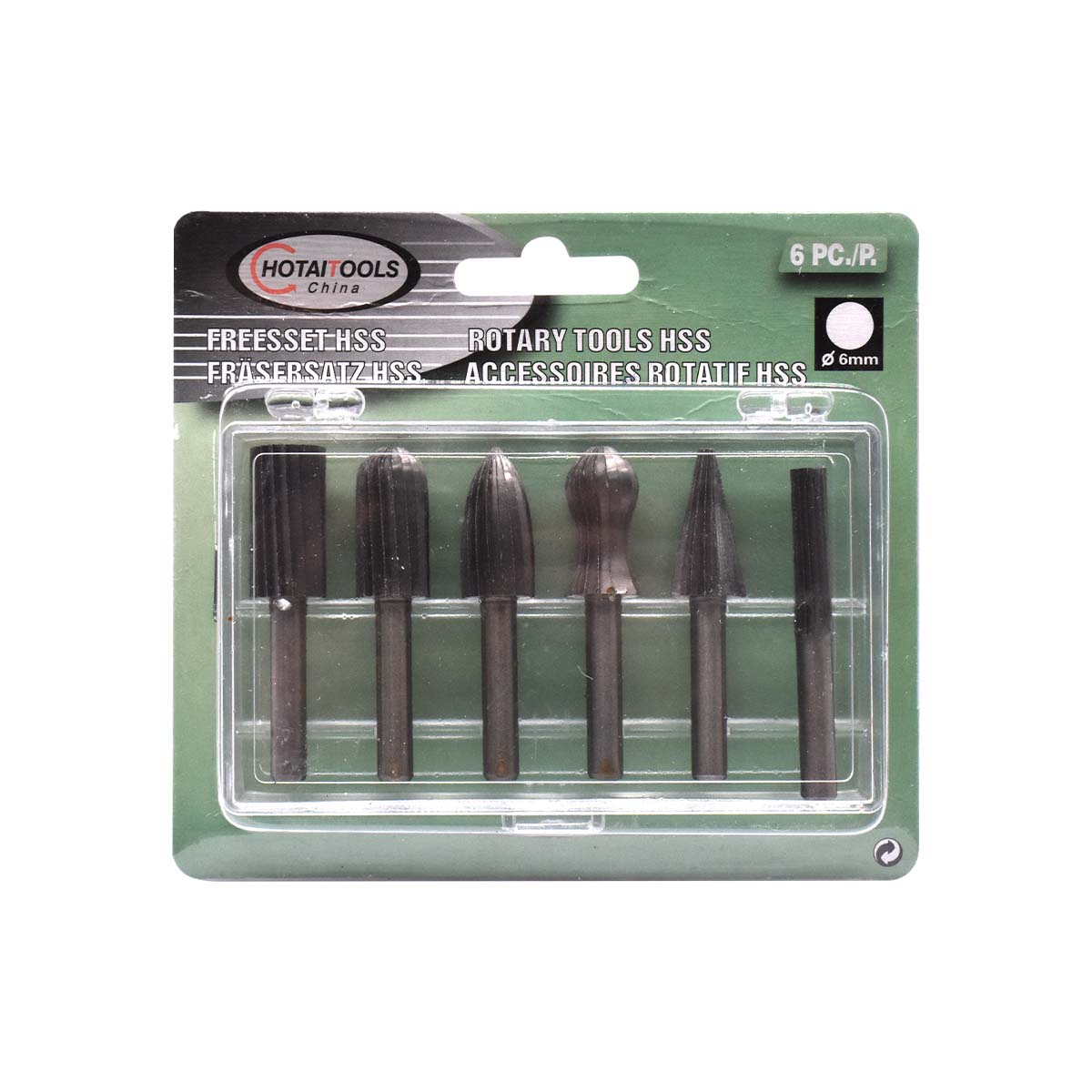 FRESA 6PZ 6MM EN CAJITA PLASTICA LH-2360