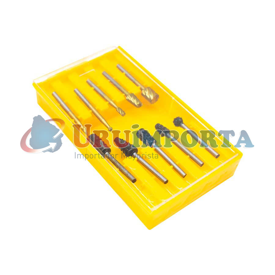 FRESA 10PZ EN CAJA PLASTICA AMARILLA LH-2359