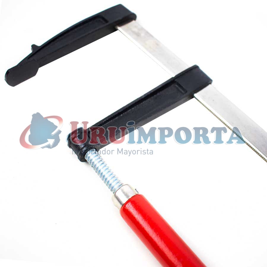 PRENSA TIPO F 120X400MM MANGO ROJO LH-1224