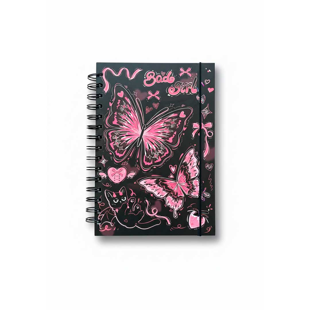 AGENDA CON ESPIRAL MARIPOSAS C/VARIOS YS-302B