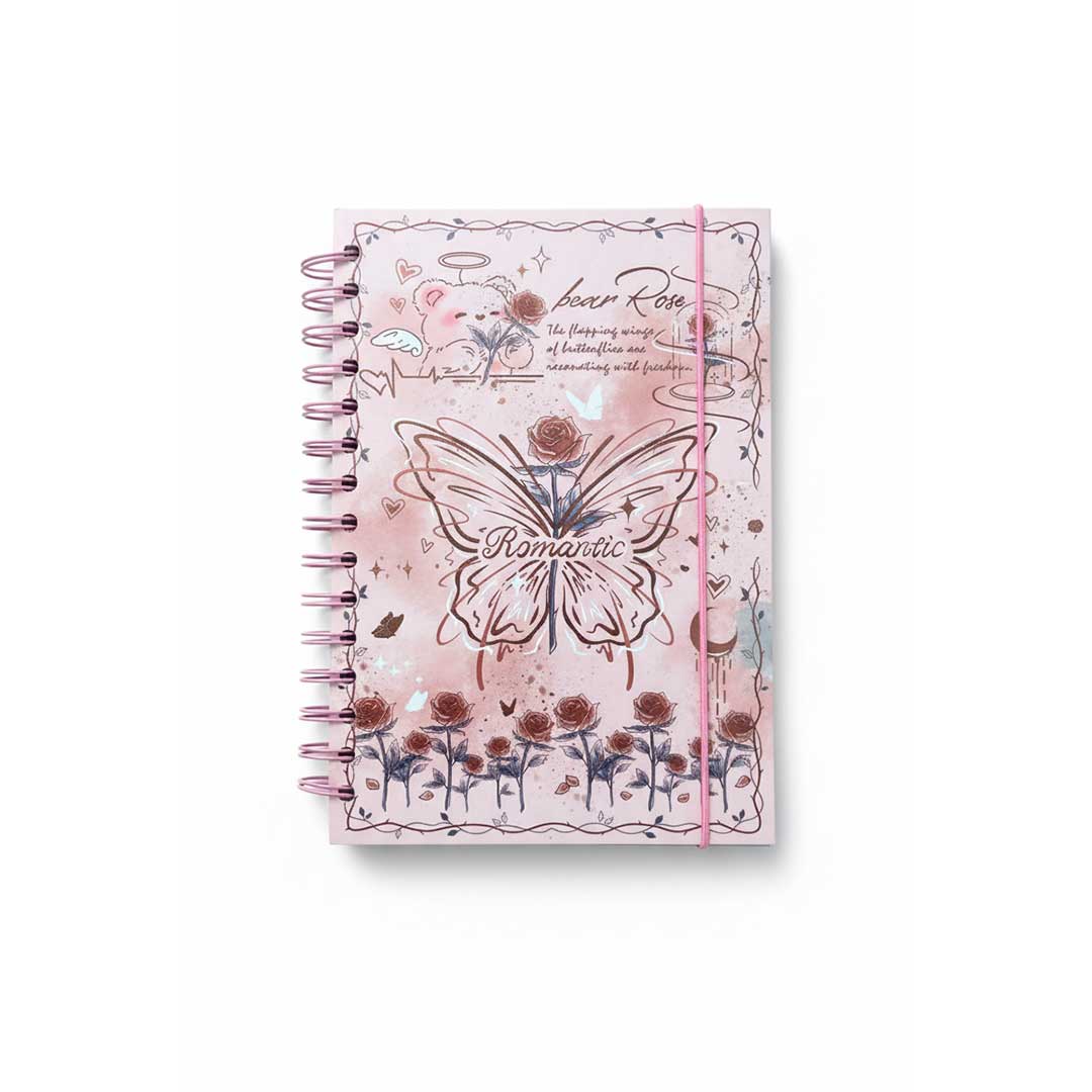 AGENDA CON ESPIRAL MARIPOSAS C/VARIOS YS-302B