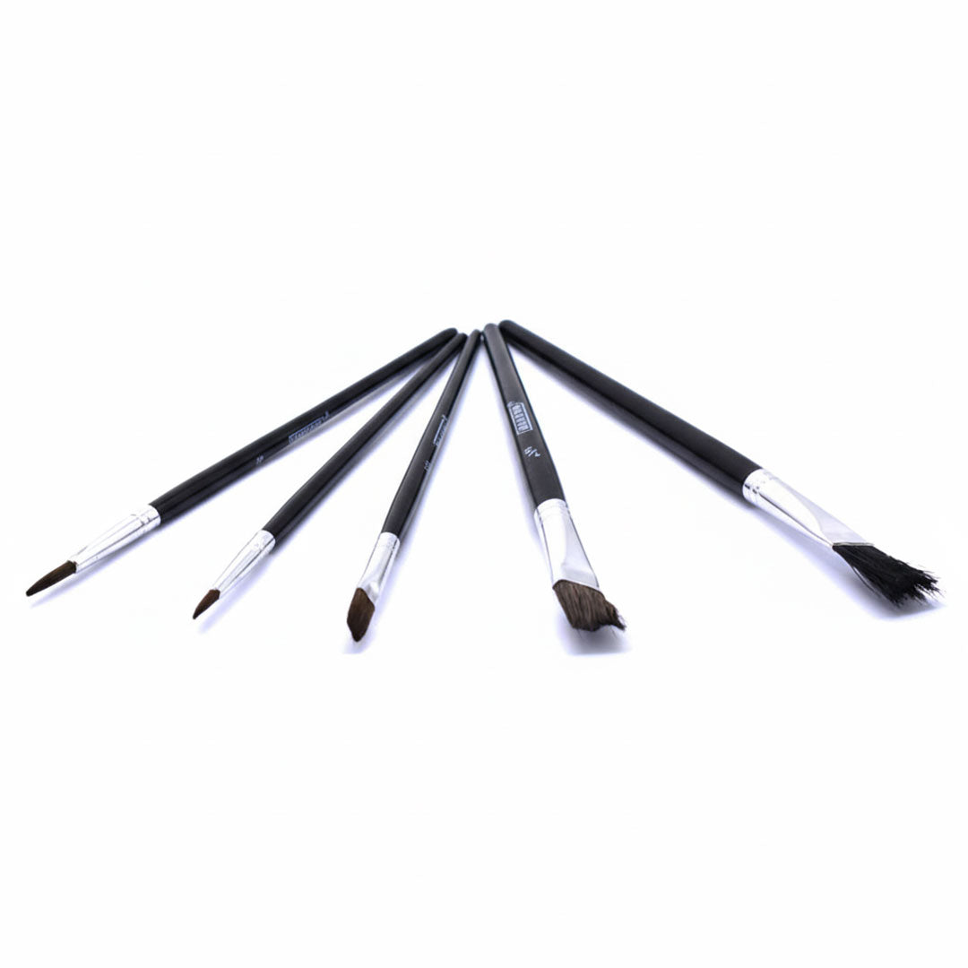 PINCEL 5PZ CHATO PARA OLEO-ACRILICO MAKAWA MK-0839