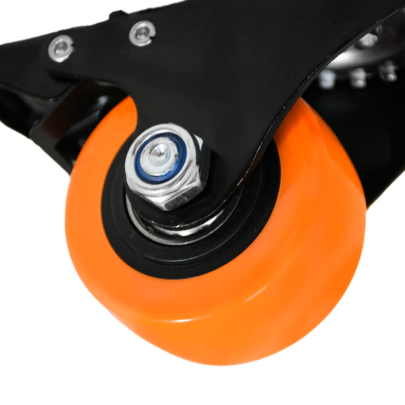 RUEDA NARANJA GIRATORIA C/FRENO 2.5″ LH-3458