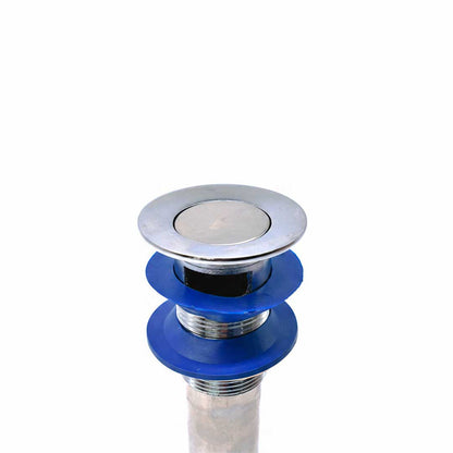 VALVULA METALICA PARA PILETA CON GOMA AZUL LH-788
