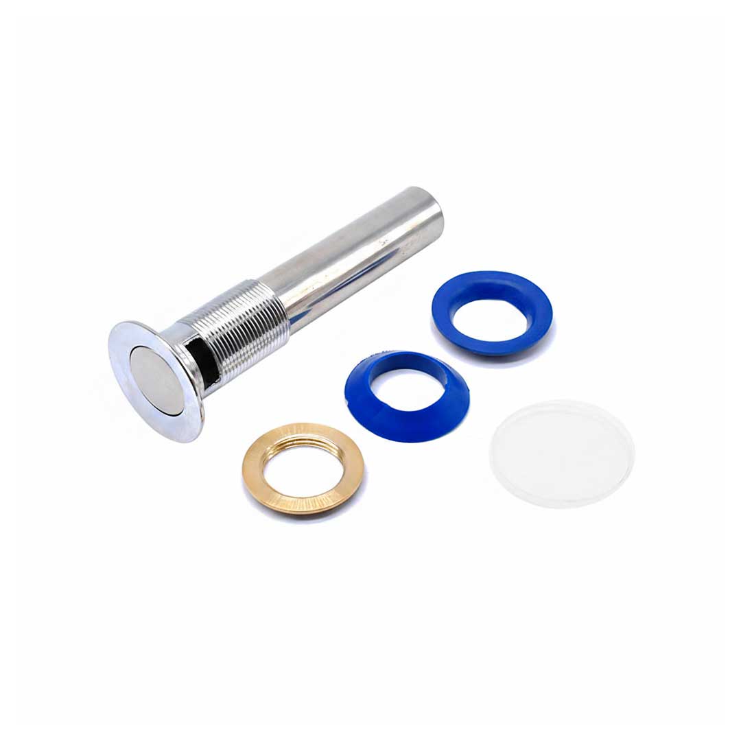 VALVULA METALICA PARA PILETA CON GOMA AZUL LH-788