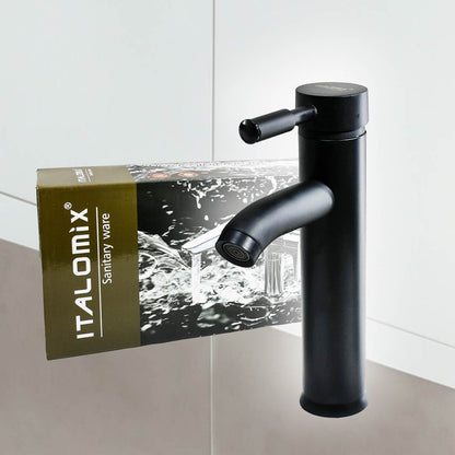 CANILLA NEGRA MONOCOMANDO 23CM ITALOMIX LH-3255
