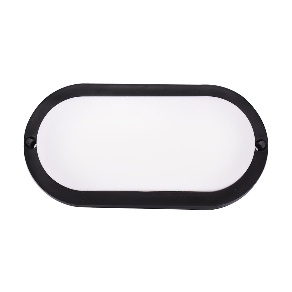 TORTUGA LED 8W NEGRA OVALADA FRIA 6500K LH-2767