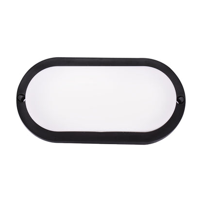 TORTUGA LED 8W NEGRA OVALADA CALIDA 3000K LH-2766