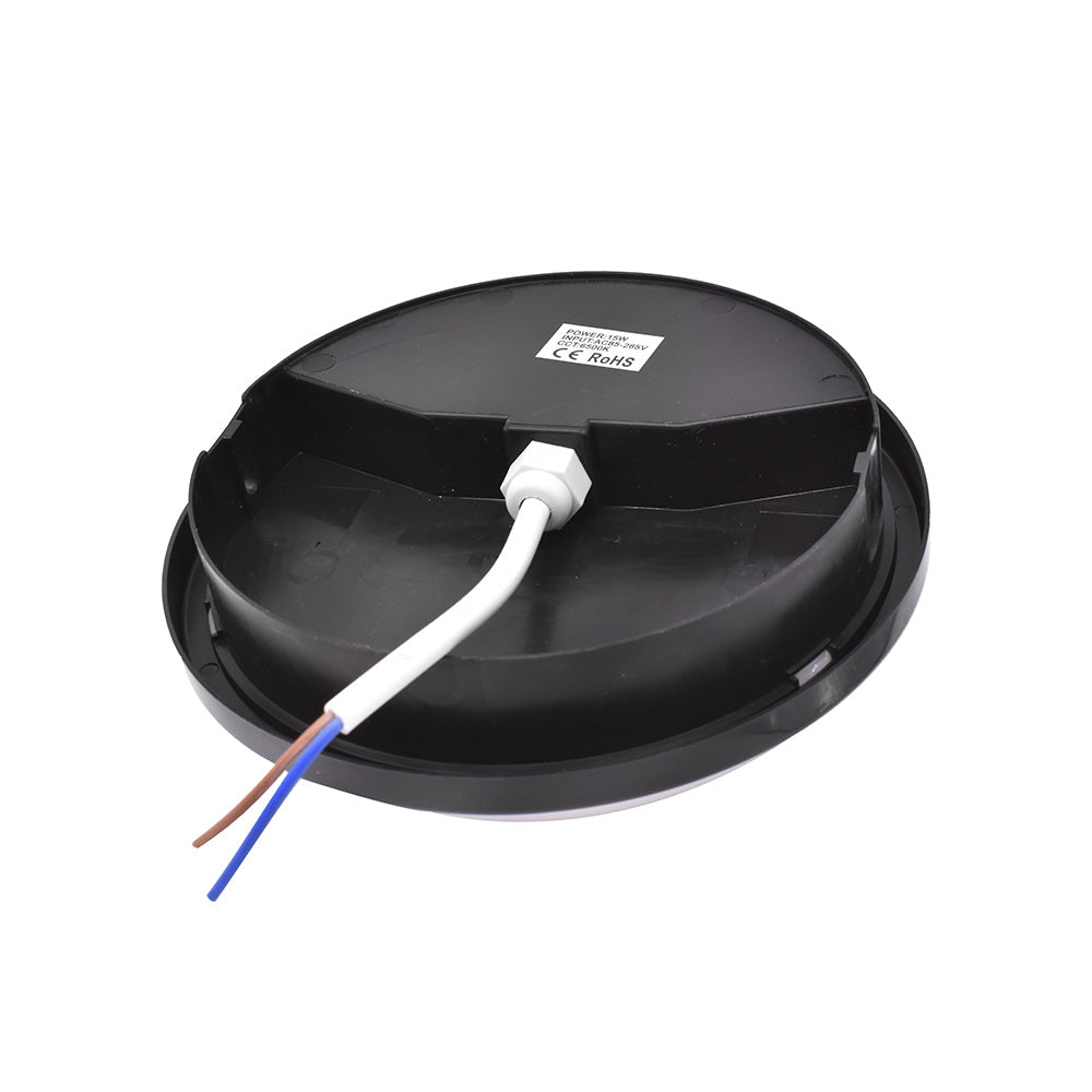 TORTUGA LED 15W NEGRA REDONDA FRIA 6500K LH2757