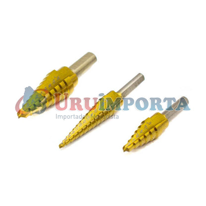 MECHA CONICA 3PZ 1/2-1/8 1/2-3/16 3/4-1/4″ LH-2356