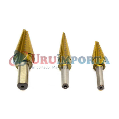 MECHA CONICA 3PZ 1/2-1/8 1/2-3/16 3/4-1/4″ LH-2356