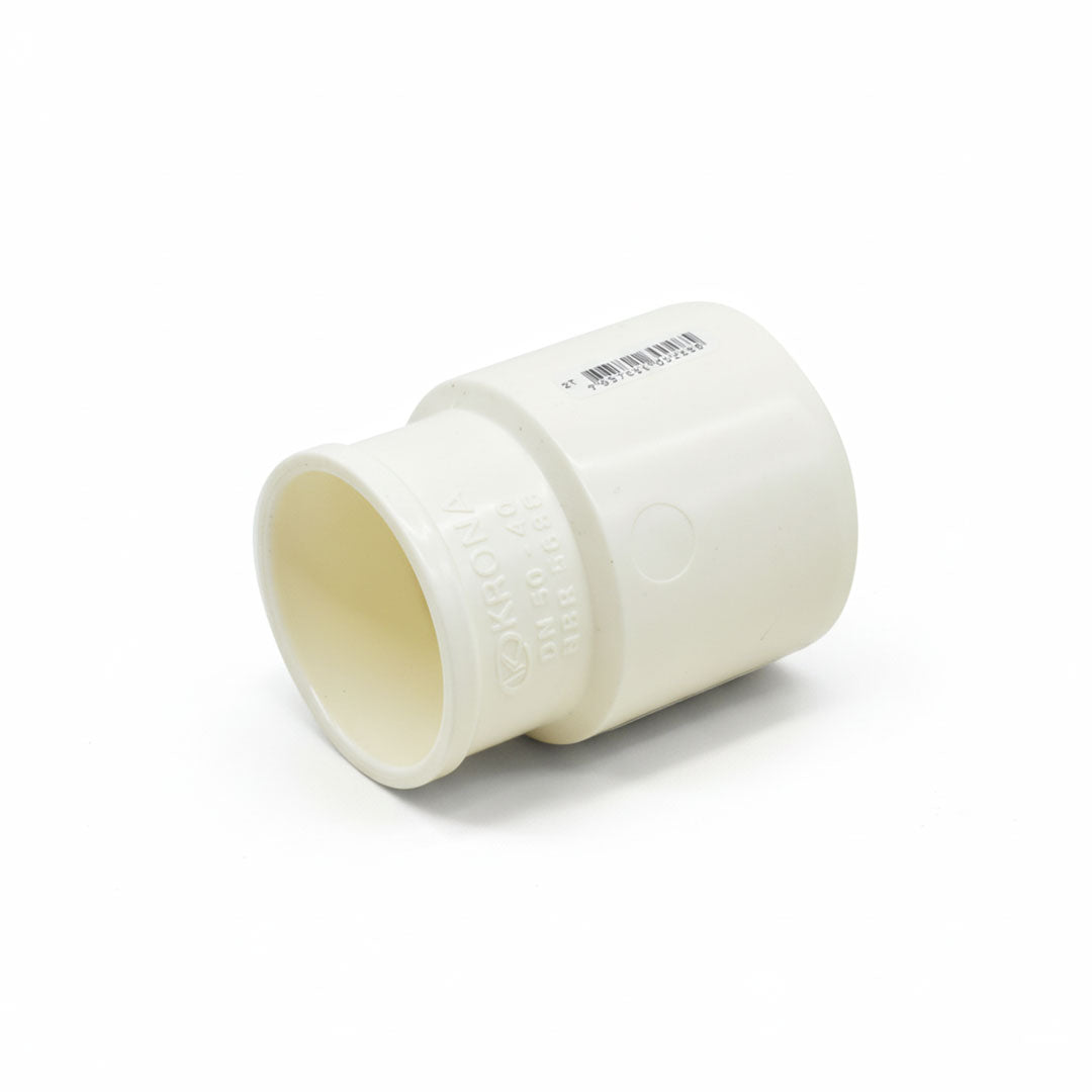 BUJE REDUCCION 50X40 BLANCO DE PVC KRONA K-592