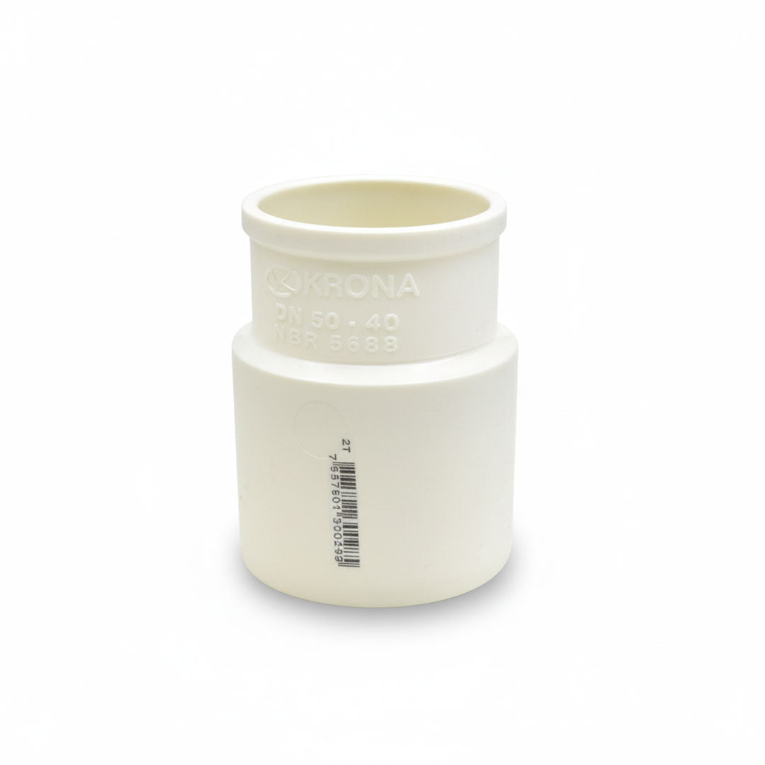 BUJE REDUCCION 50X40 BLANCO DE PVC KRONA K-592
