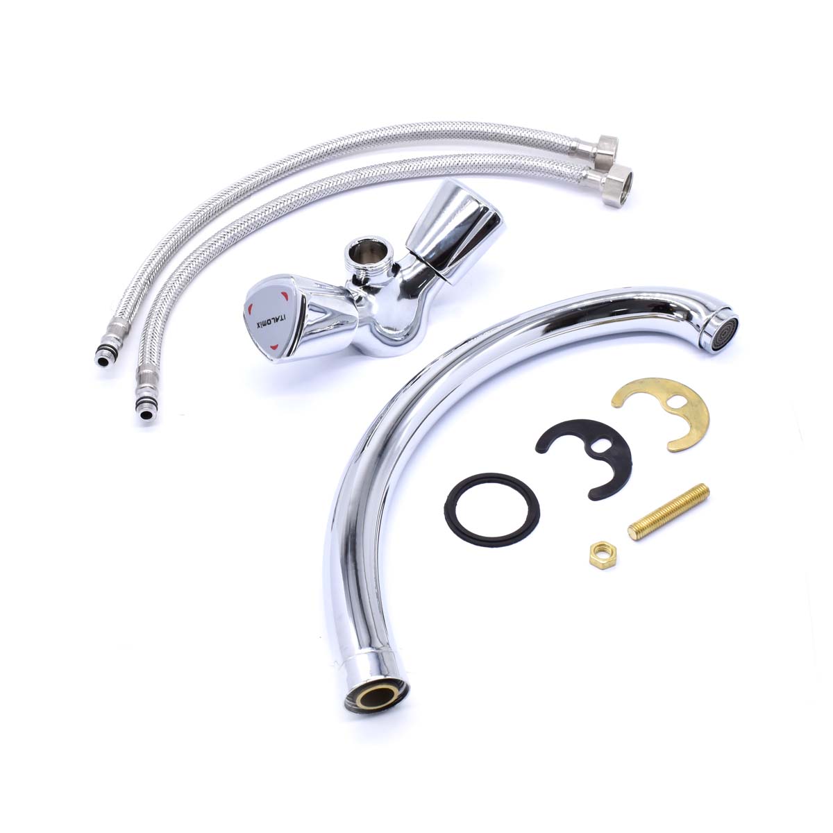 GRIFO DOBLE COMANDO P/ALTO MESADA ITALOMIX LH-2741