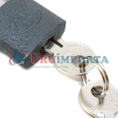 CANDADO DE HIERRO GRIS 20MM TRI-ROOM LH-1268